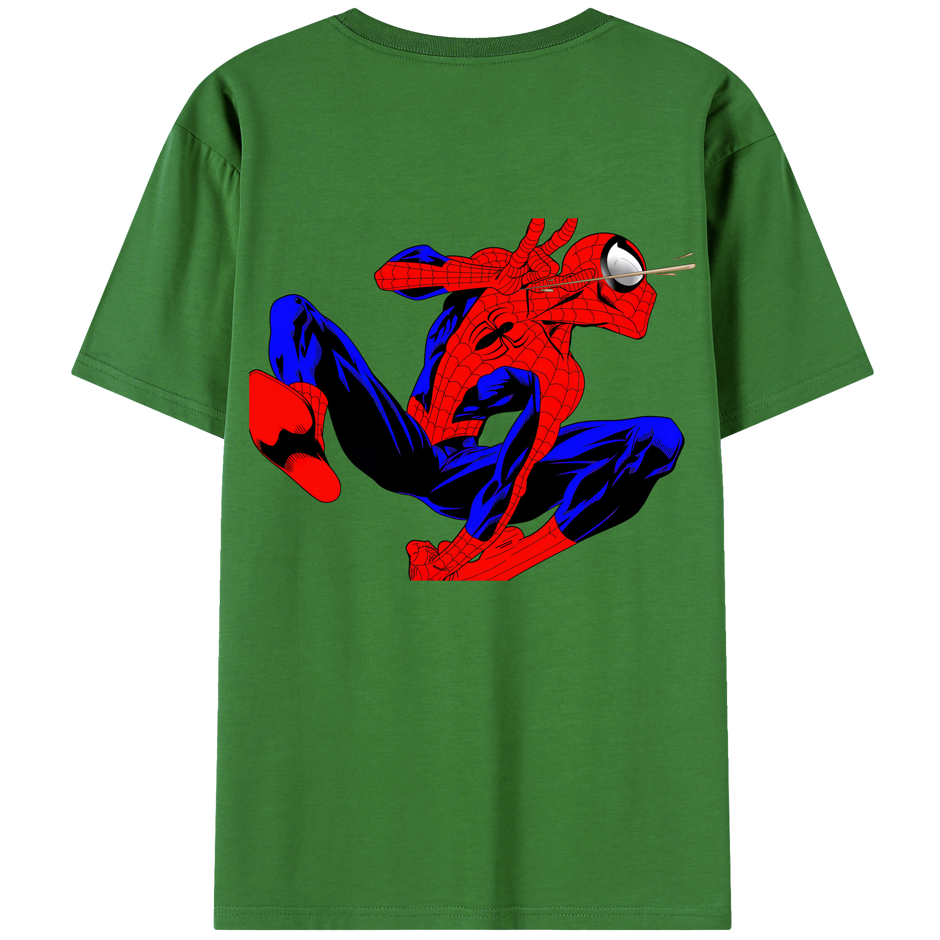 （画像用） Spider Man スパイダーマン レディース半袖Tシャツ(バックプリント)